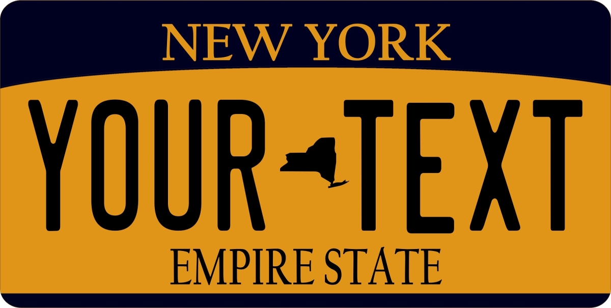 LPO8247 York State Look a Like Custom Photo License Plate
