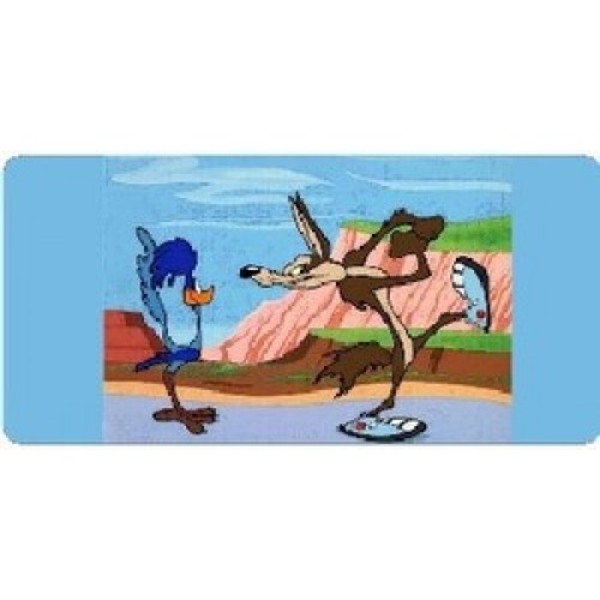 Picture of 212 Main 050-0026-00 6 x 12 in. Roadrunner & Wile E Photo Plate