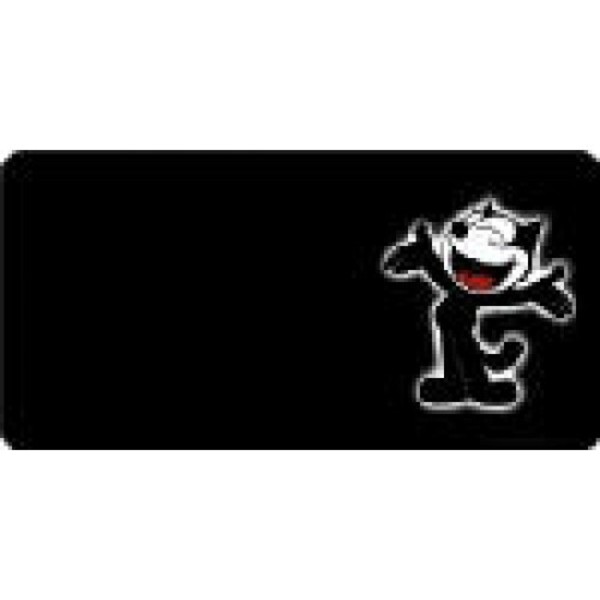 Felix the Cat License Plate - Black - Full Size - Personalized Option Available