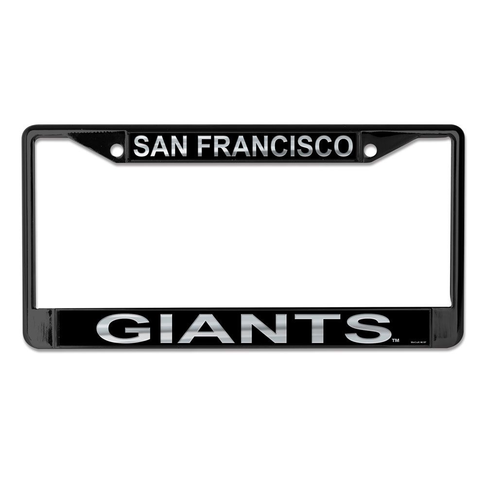 WCF0373619 San Francisco Giants Laser Black License Plate Frame