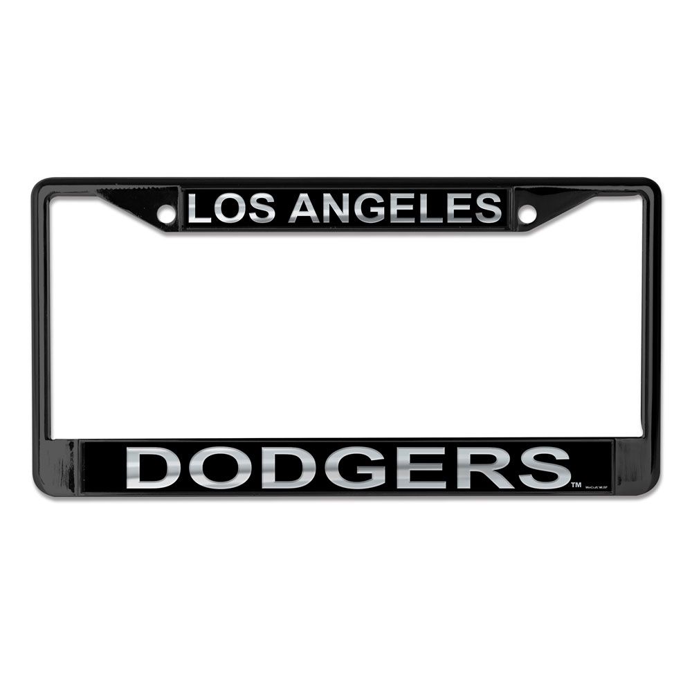 WCF0373919 Los Angeles Dodgers Laser Black License Plate Frame