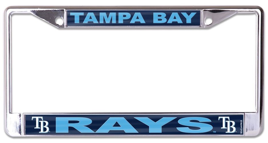 WCF0719721 Tampa Bay Rays Laser Chrome License Plate Frame