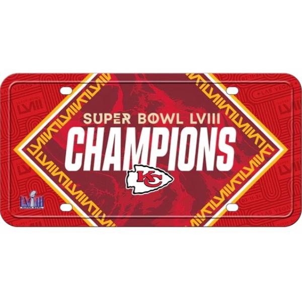 Picture of 212 Main MTG27SB24 6 x 12 ft. Kansas City Chiefs 2024 Super Bowl Champs License Plate