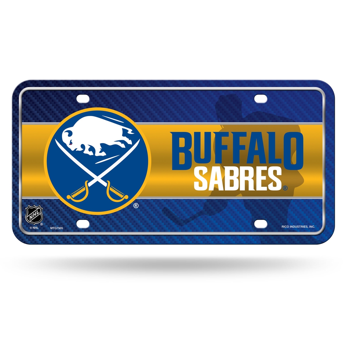 MTG7505 6 x 12 in. Buffalo Sabres Metal License Plate