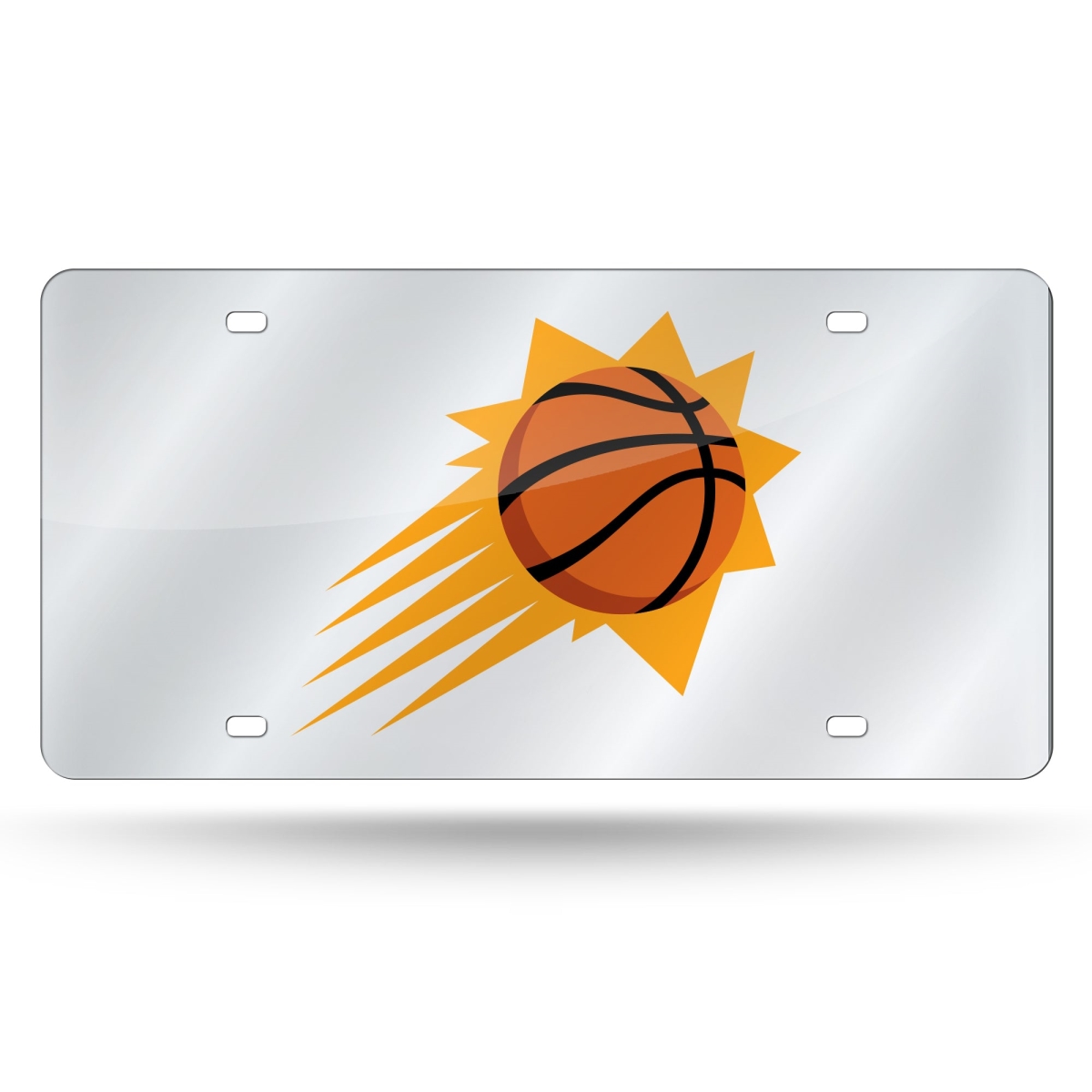 LZS92003 6 x 12 in. Phoenix Suns Silver Laser License Plate