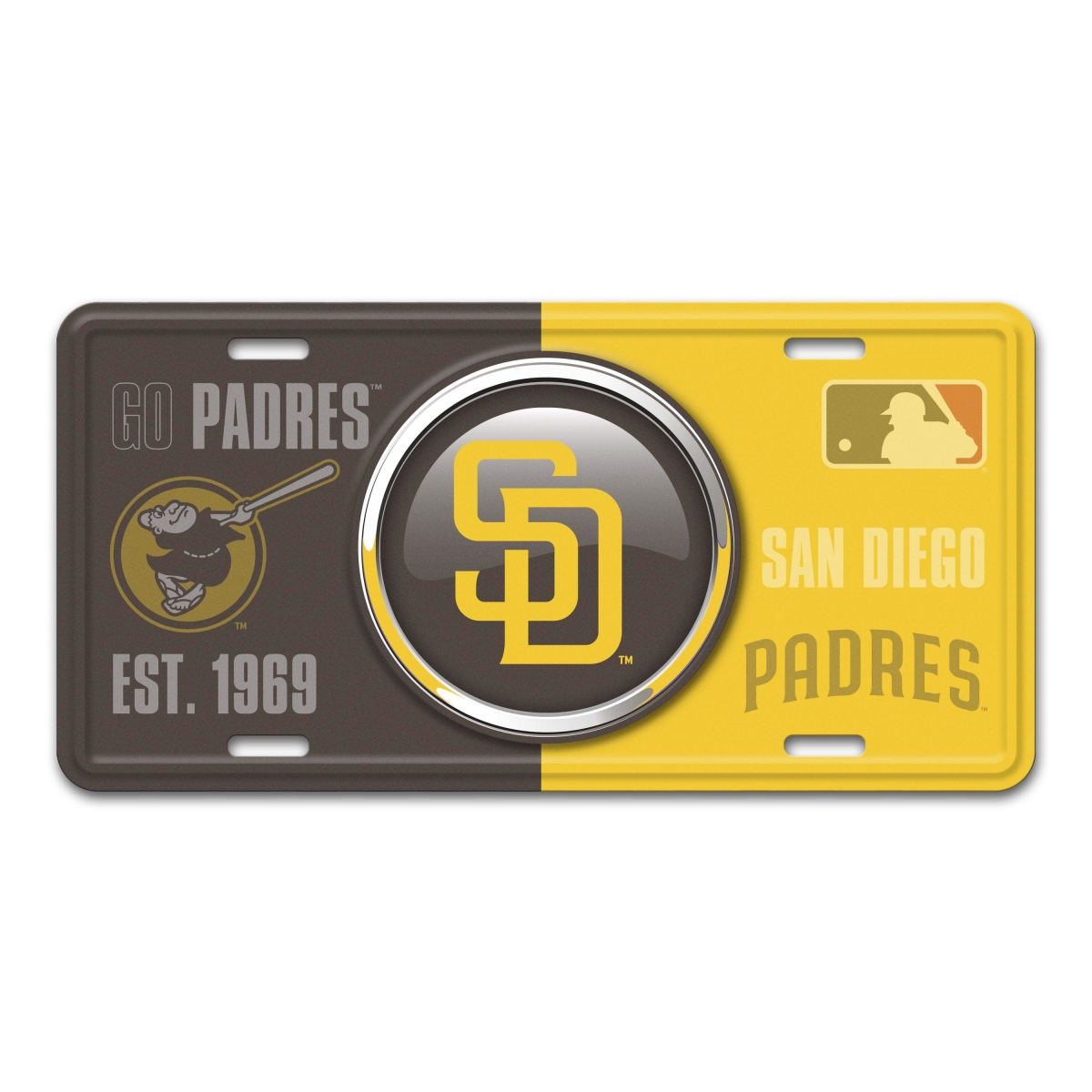 SLS43240 6 x 12 in. San Diego Padres Metal License Plate