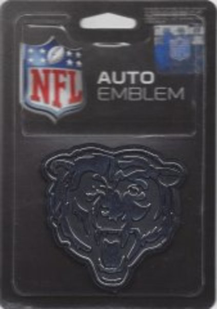 MEM1201 3 x 3 in. Chicago Bears Chrome Auto Emblem