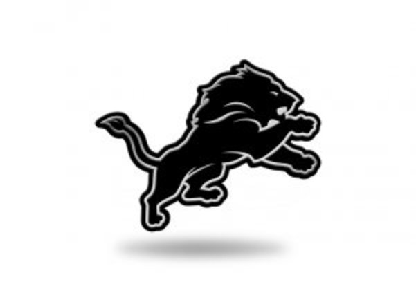 MEM2401 3 x 3 in. Detroit Lions NFL Plastic Auto Emblem