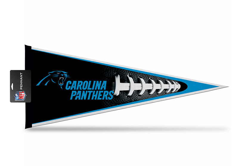 PNTH0801-H 12 x 30 in. Carolina Panthers Pennant