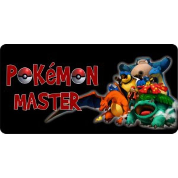 LPO2753 6 x 12 in. Pokemon Master Photo License Plate