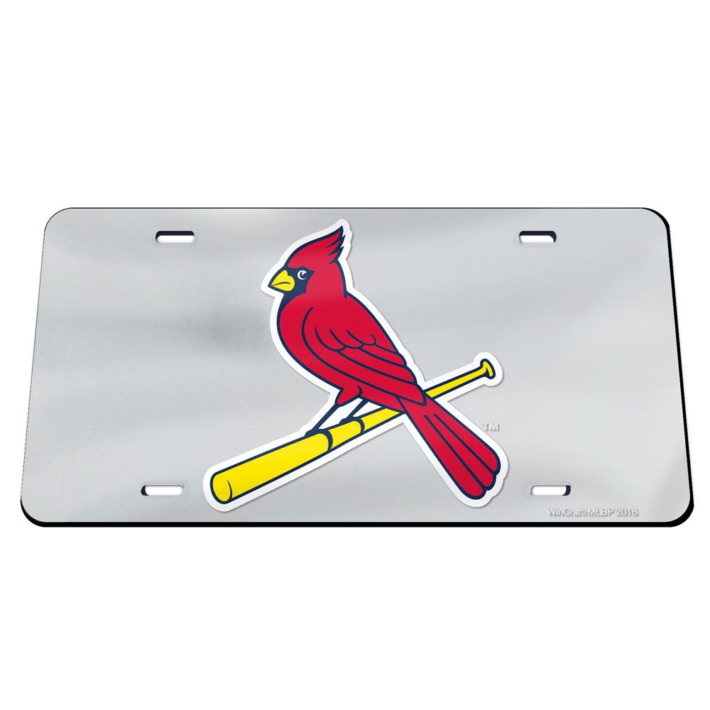WCS48645117 6 x 12 in. St. Louis Cardinals Laser License Plate