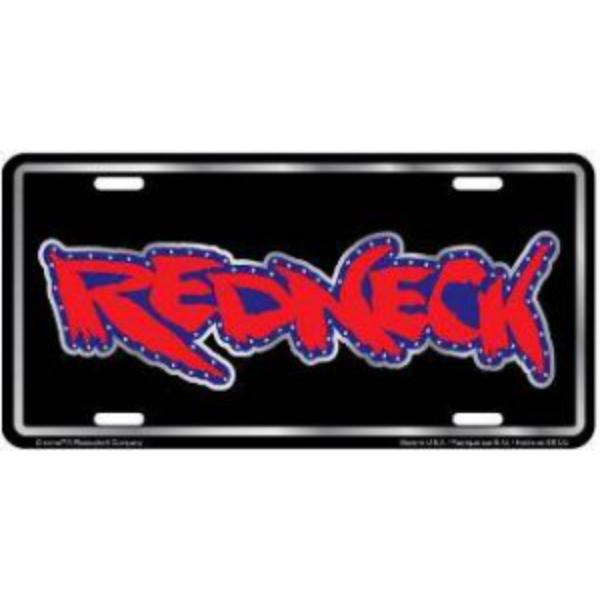 CG2011 6 x 12 in. Redneck Metal License Plate