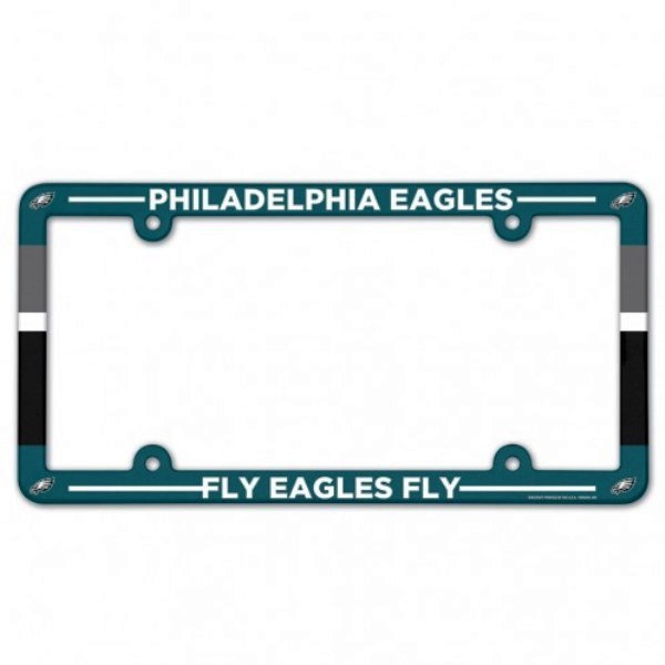 WC91476018 Philadelphia Eagles Full Color Plastic License Plate Frame