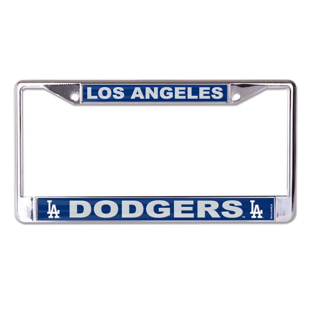 WCF0718521 Los Angeles Dodgers Laser Chrome License Plate Frame