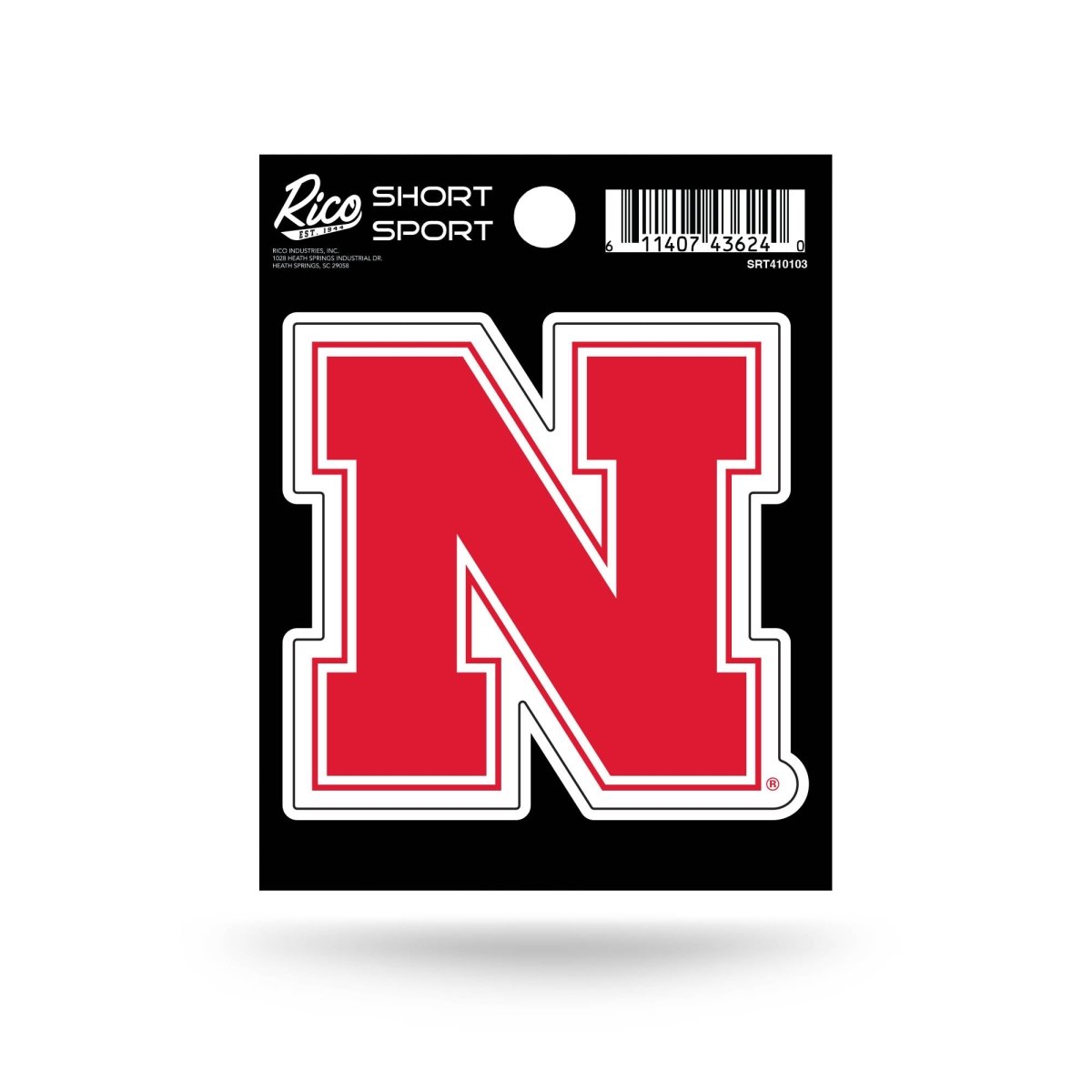 Picture of 212 Main SRT410103 3 x 3 in. Nebraska Huskers Short Sport Decal