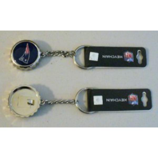 PSGLS0256258 England Patriots Bottle Cap Key Chain