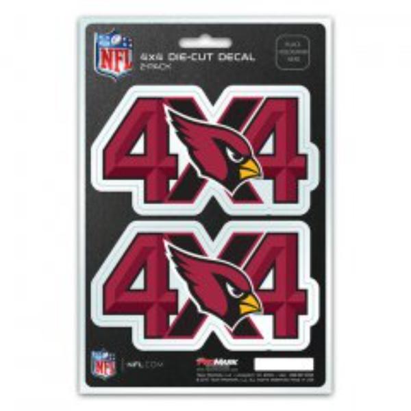 DST4NF01 Arizona Cardinals 4x4 Decal Pack