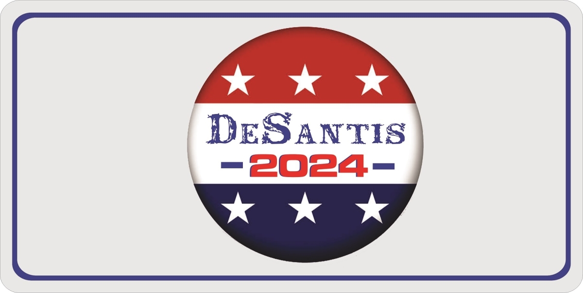 LPO7409 6 x 12 in. DeSantis 2024 Button Photo License Plate