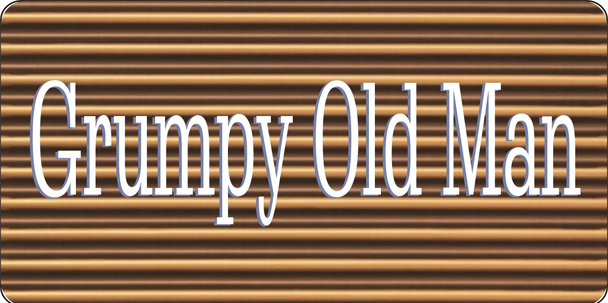 LPO7447 6 x 12 in. Grumpy Old Man Photo License Plate