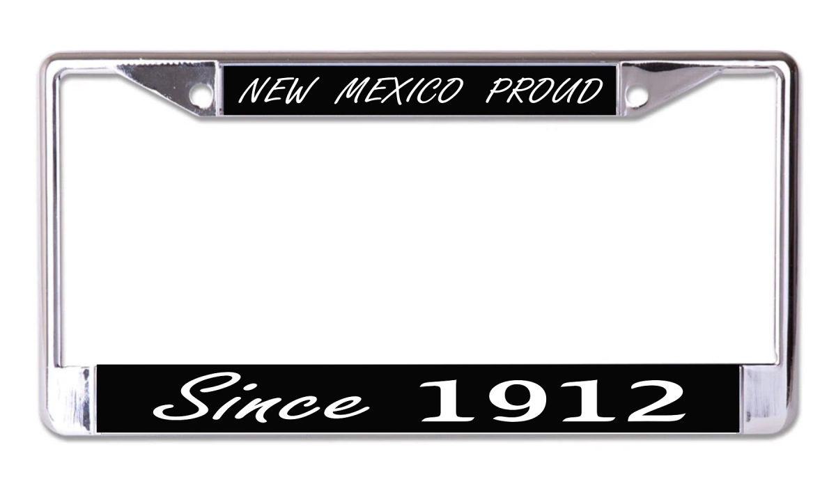 LPO7668 6 x 12 in. Mexico Proud Since 1912 Chrome License Plate Frame