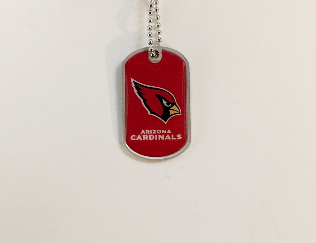 NFL-DT-781-25 2 x 0.75 in. Arizona Cardinals Dog Tag Necklace -  212 Main