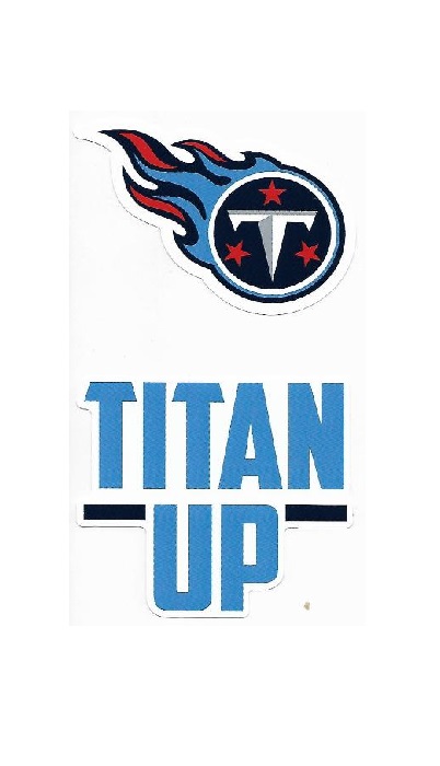 Picture of 212 Main DSS0301 3.5 in. Tennessee Titans Double Up Die Cut Vinyl Stickers