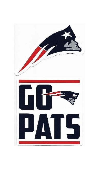 Picture of 212 Main DSS1501 3.5 in. England Patriots Double Up Die Cut Vinyl Stickers