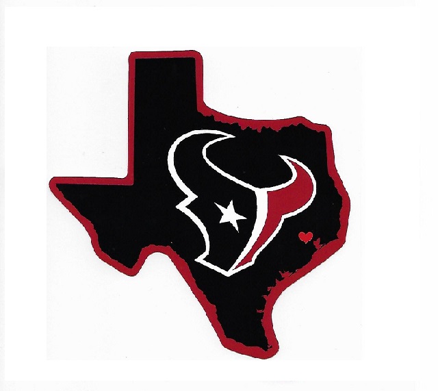 HSS0601 5 x 5 in. Houston Texans Home State Vinyl Sticker