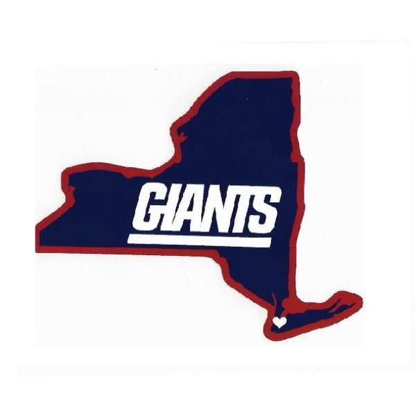 HSS1401 5 x 5 in. York Giants Home State Vinyl Sticker