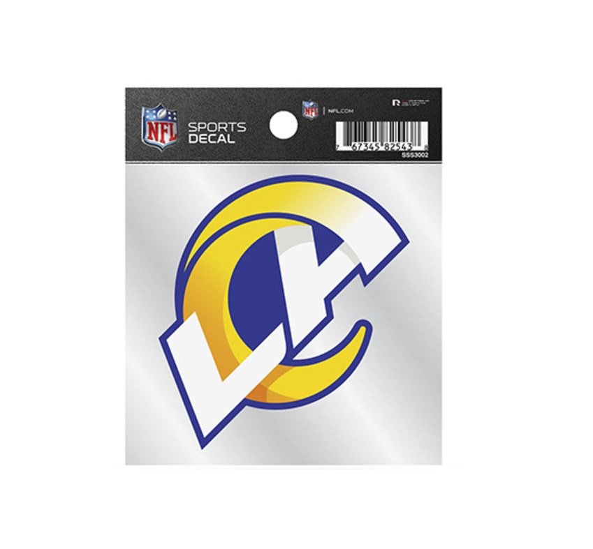SSS3002 5 x 4 in. Los Angeles Rams Sports Decal