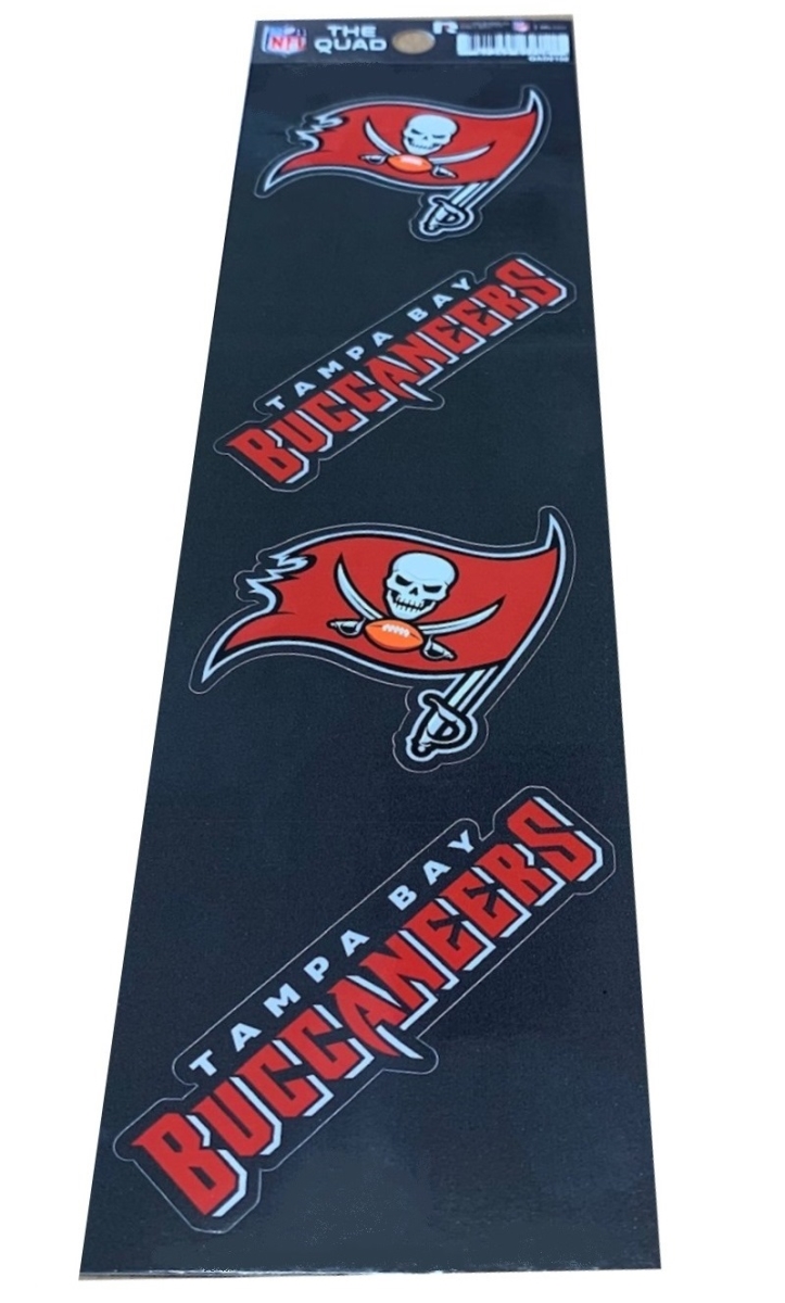 Picture of 212 Main QAD2102 2.5 in. Tampa Bay Buccaneers Quad Decal Set