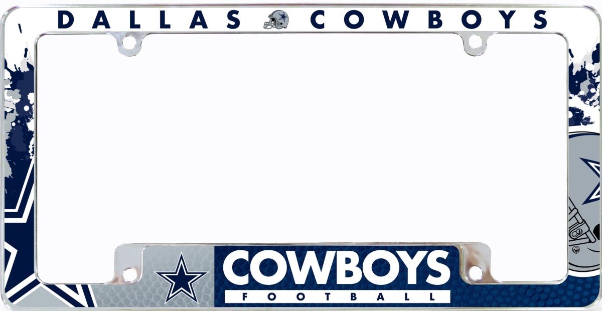 Picture of 212 Main AFC1801B Dallas Cowboys All Over Chrome License Plate Frame