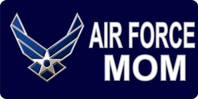 LPO638 Air Force Mom Photo License Plate