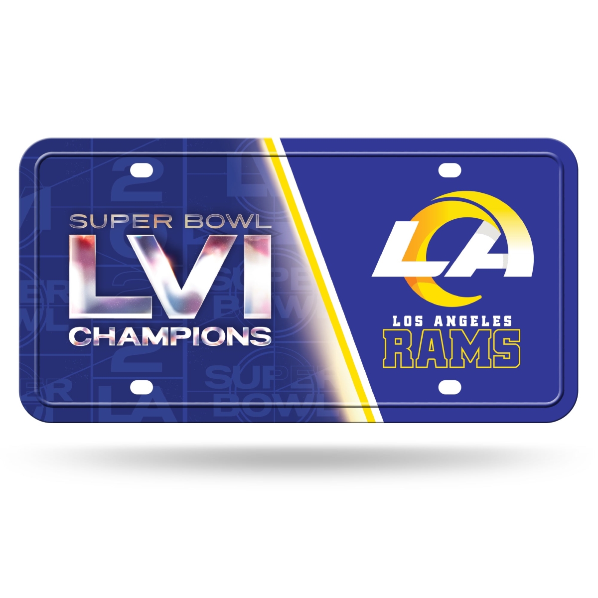 MTG30SB22 6 x 12 ft. Los Angeles Rams 2022 Super Bowl Champs License Plate