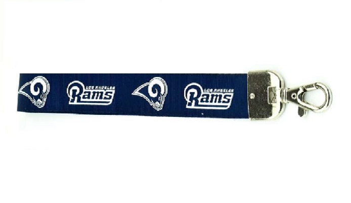 PSGLS0293232 9 x 1 in. Los Angeles Rams Blue Wristlet Lanyard