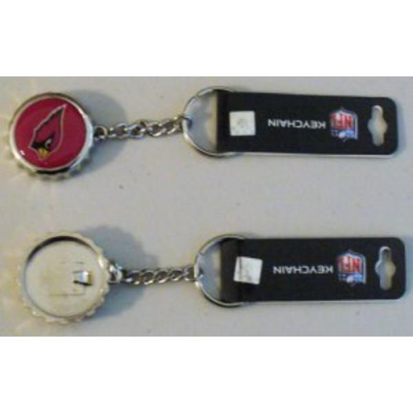 PSGLS0256154 Arizona Cardinals Bottle Cap Key Chain