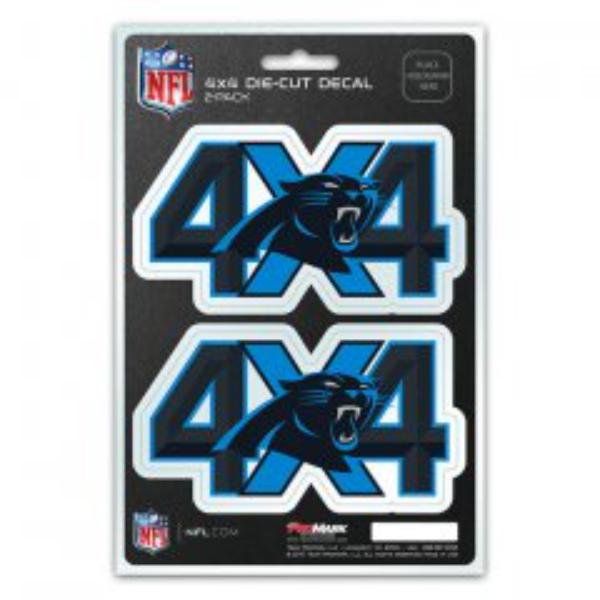 DST4NF05 Carolina Panthers 4x4 Decal Pack