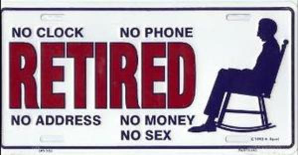 LPS552 6 x 12 in. Retired No Clock No Phone License Plate
