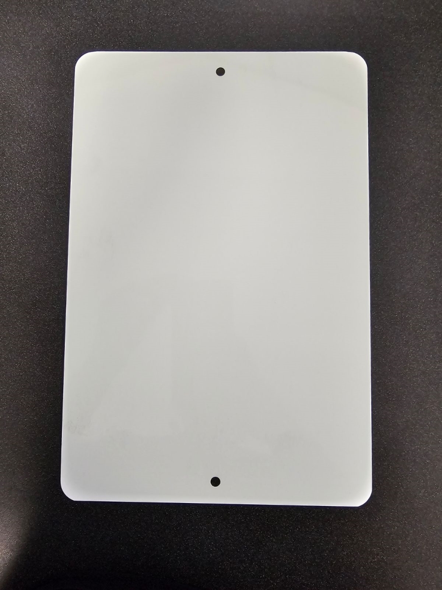 White Aluminum Blanks - 8 x 12 in. - Pack of 10 - Pre-Drilled Holes