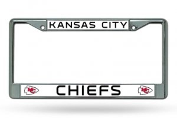 FC2704 Kansas City Chiefs Chrome License Plate Frame