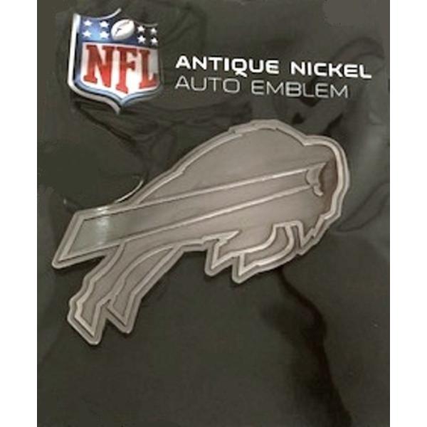 Picture of 212 Main AEM3501 3 x 3 in. Buffalo Bills Antique Nickel Auto Emblem