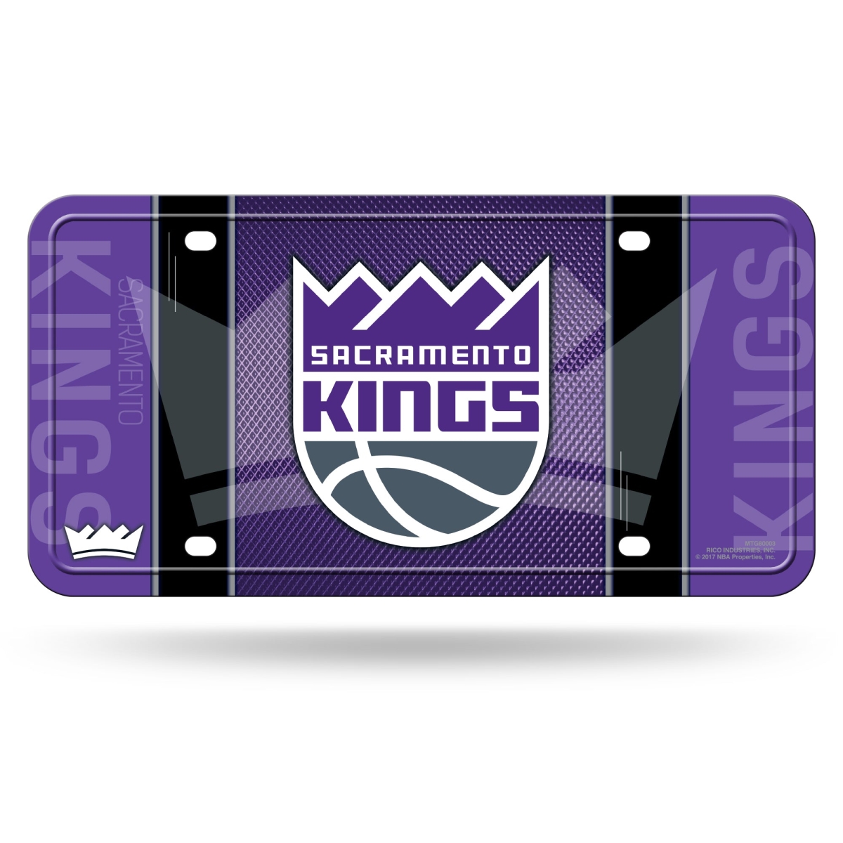 Picture of 212 Main MTG80003 6 x 12 in. Sacramento Kings Metal License Plate