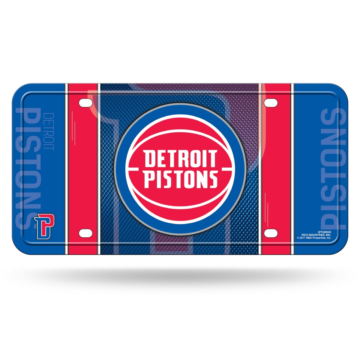 Picture of 212 Main MTG88003 6 x 12 in. Detroit Pistons Metal License Plate