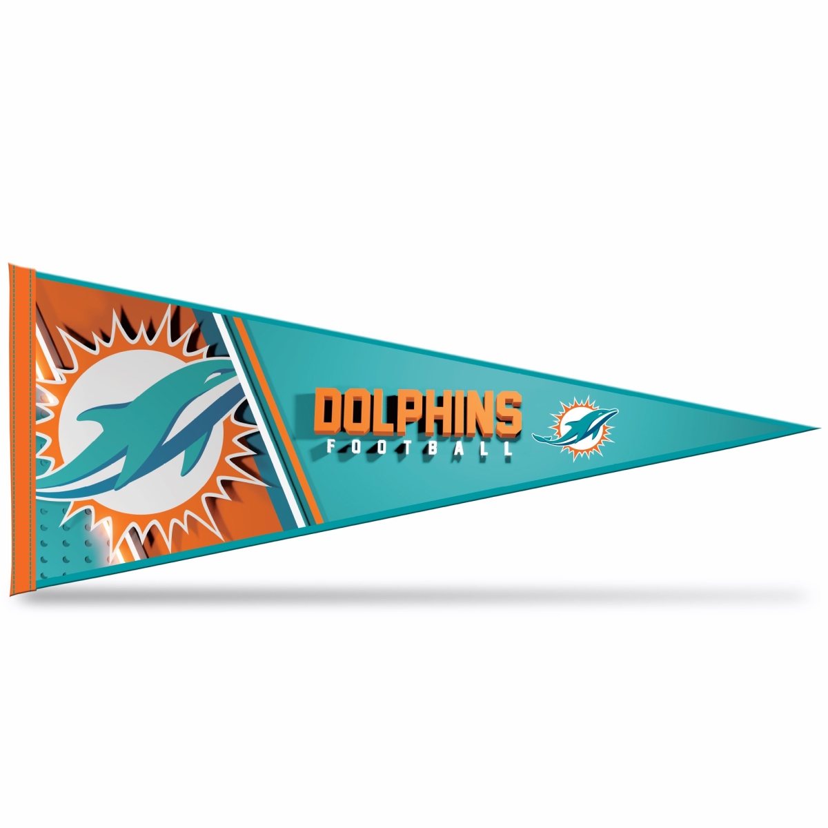 NPNT1101 11.5 x 28.5 in. Miami Dolphins Pennant