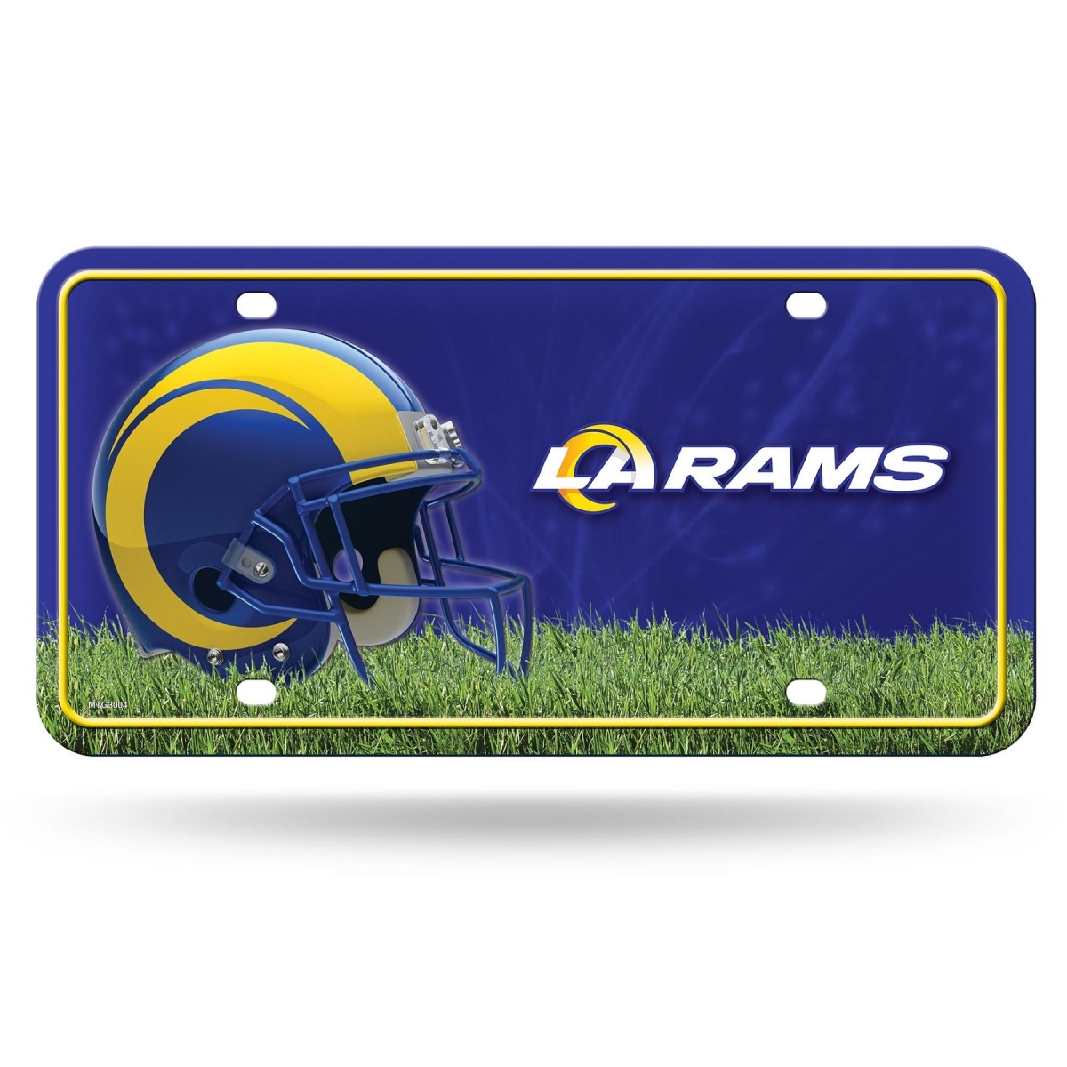 MTG3004 6 x 12 ft. Los Angeles Rams Metal License Plate