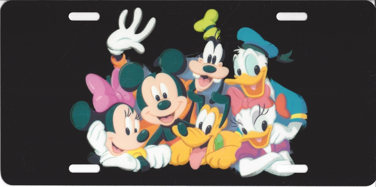 LPO791 Disney Characters Photo License Plate