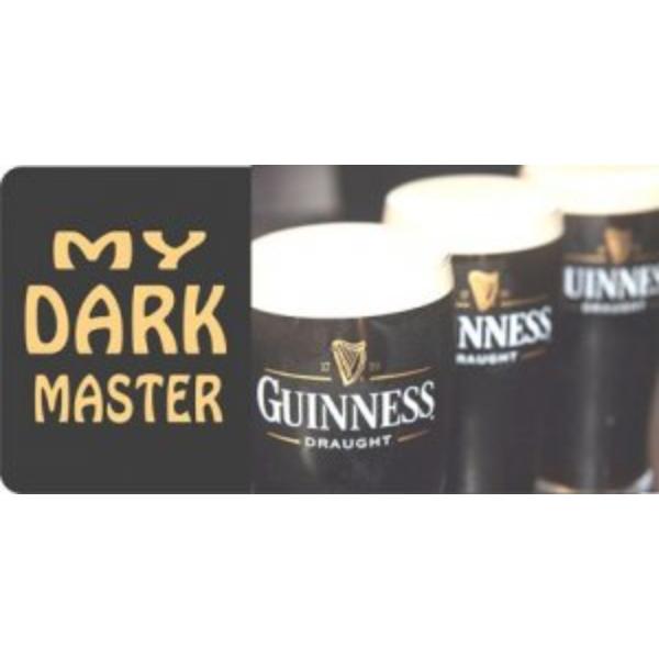 LPO81 6 x 12 in. Guinness Dark Master License Plate