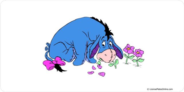 LPO397 Eeyore Photo License Plate