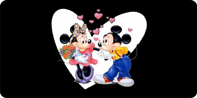 LPO1465 Mickey & Minnie Photo License Plate