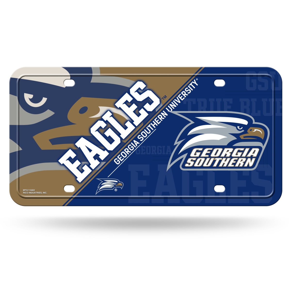 MTG110402 6 x 12 in. Georgia Southern Eagles Metal License Plate